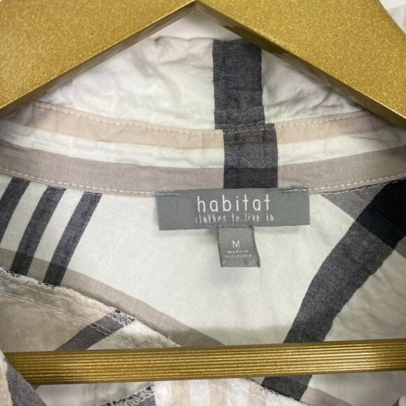 Habitat Plaid Button Down Lagenlook Top - Picture 2 of 10